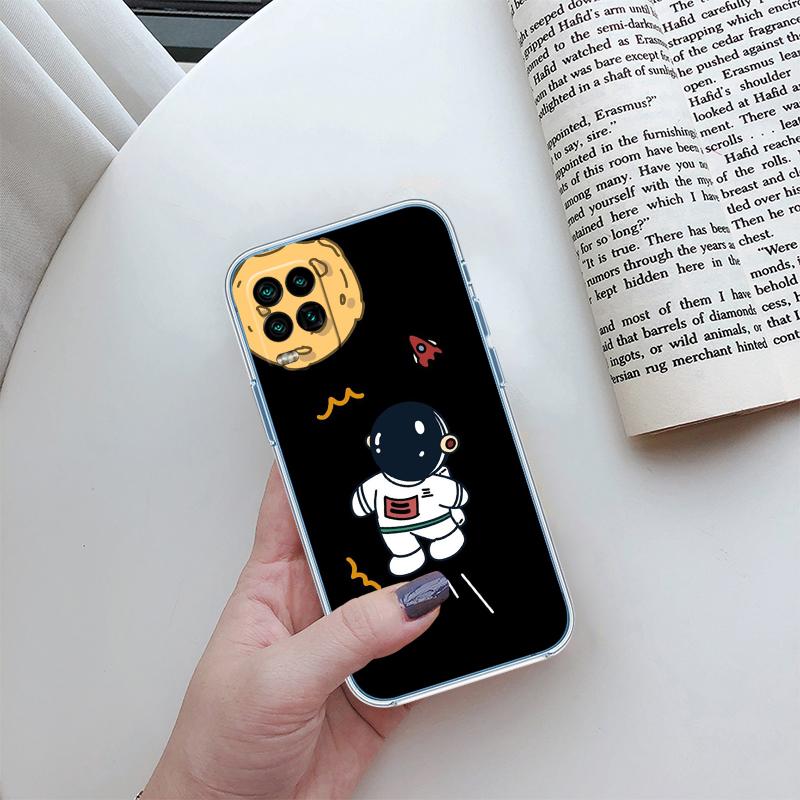 RA4 Astronaut Space Moon Alien Phone Case for LG K22 K30 K40 K41 K42 K50 K50S K51 K51S K52 K61 K62 K71 K92 Q60 Q61 V40 V50 V60