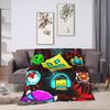 Geometry Gaming Dashed  Warm Blanket  Boy Girl Plush Throw Blanket Funny Living Room Flannel Bedspread Sofa Bed Cover