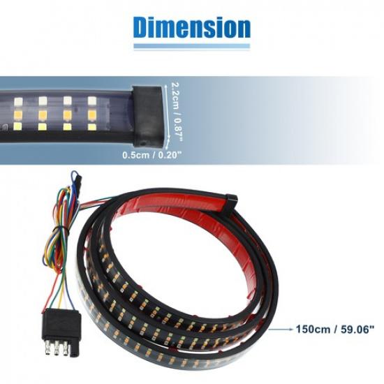 Universal Truck Tailgate Light Strip 59" Triple Row 432 LED Strip Pack of 1