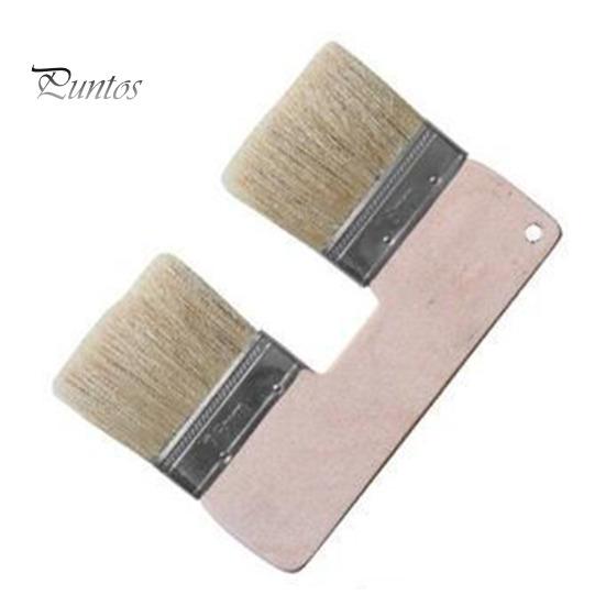 

1/2 шт. Двусторонняя художественная кисть с удобной деревянной ручкой, мягкая щетина, кисти для рисования, кисти для большой площади покрытия 1pc