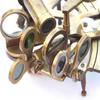 Brass Nautical Sextant – 10.16 Cm Antique Maritime Astrolabe for Office Decor & Gift