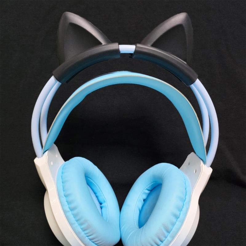 Adorable Silicone Cats Ear For Over Ear Headphones Personalize Styles With Removable And Washable Design Cats Ear
