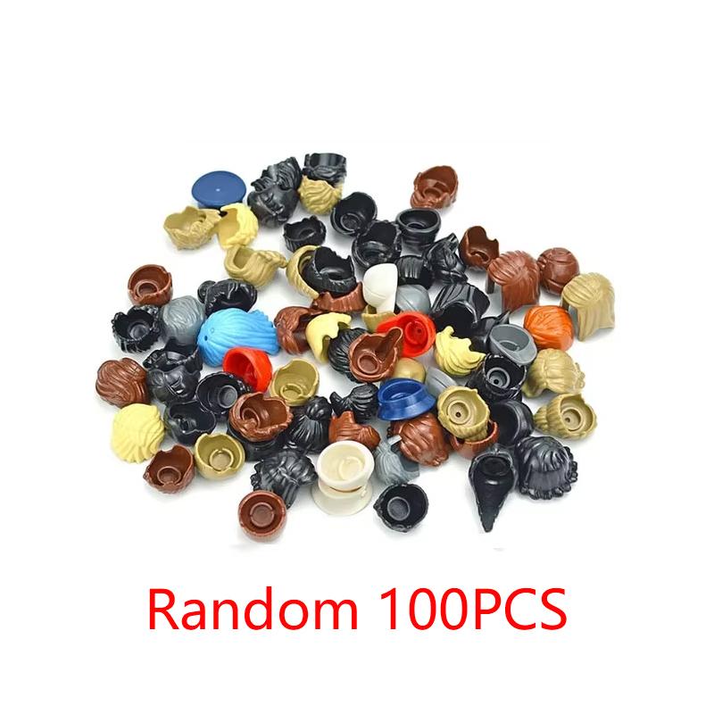 City Building Blocks Body Character Clothing Head Face DIY Parts Hair Expression Accessories Figure Headwear Helmet Bricks Toys