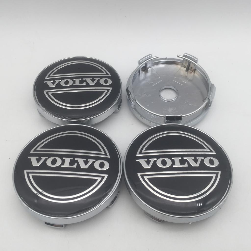 4pcs 3D For VOLVO XC60 XC90 56mm 60mm 68mm Car emblem Wheel hub Center Cap Badge covers sticker Decals Styling accessories