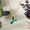 Colorful Bubble Initial Pendant Necklace - 26 Letter Clavicle Chain Jewelry