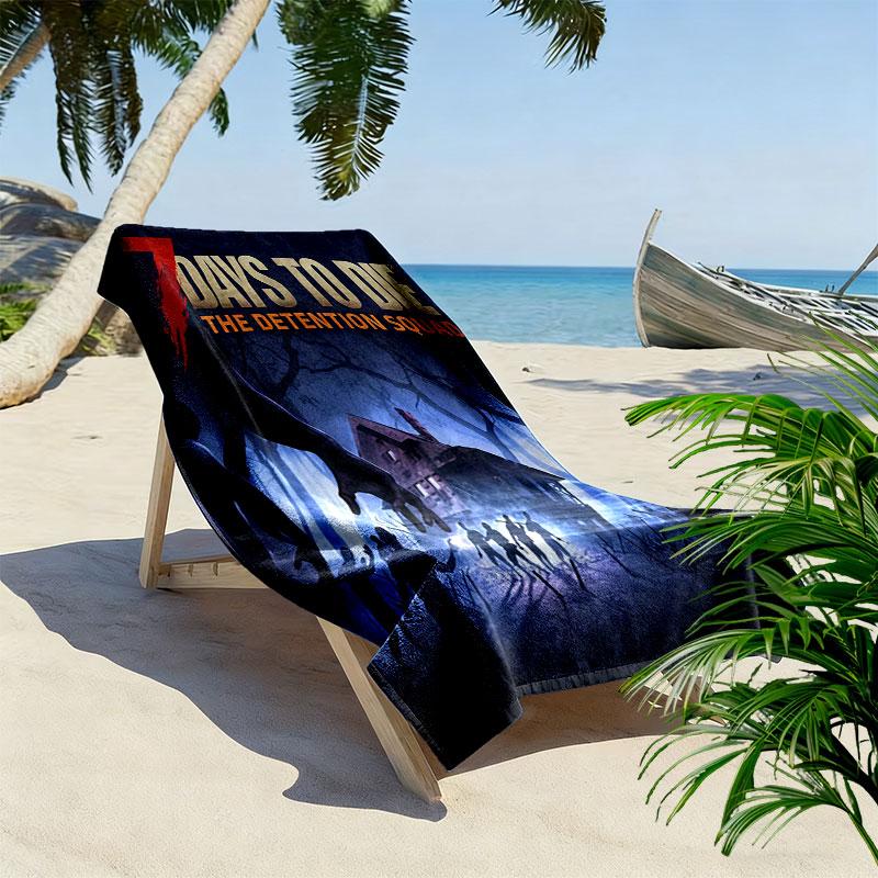 7 Days to Die Beach Towel, Large Soft Quick Dry Towel for Beach Camping Swimming
