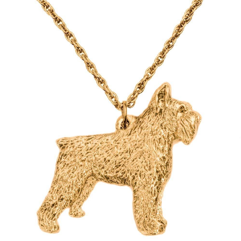Bouvier des Flandres (cropped ear version) - British-made Art Dog Pendant Necklace Collection