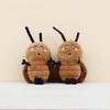 Adorable Cartoon Cockroach Plush Toy Creative Insect Keychain Cute Doll 14cm