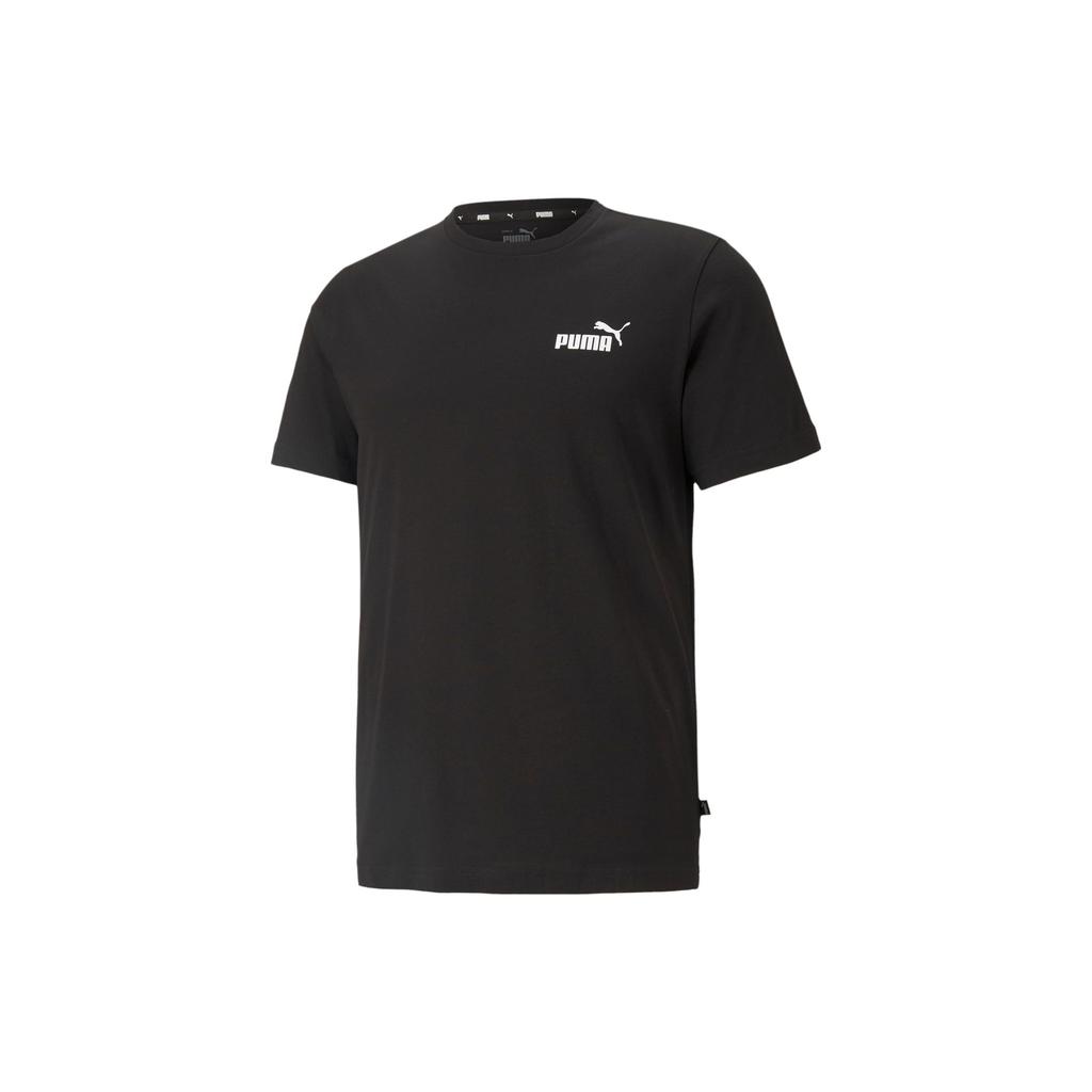 Puma Essentials Small Logo Tee Men Tops Black 586668-01