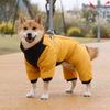 Winter Warm Four-Legged Cotton Dog Clothes for Small Pets - Cold Protection Outdoor Apparel