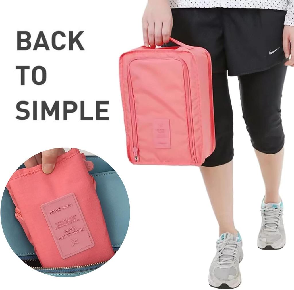 Travel Shoe Bag, Foldable Waterproof Shoe Bag Organizer for Packing, Travel Essentials for Flying, Portable Shoe Travel Bag