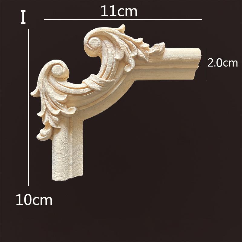 

Аппликация из дерева, угловая натуральная цветочная деревянная резная фигурка, ремесло, украшение для дома, аксессуары, фон, настенное украшение, наклейка