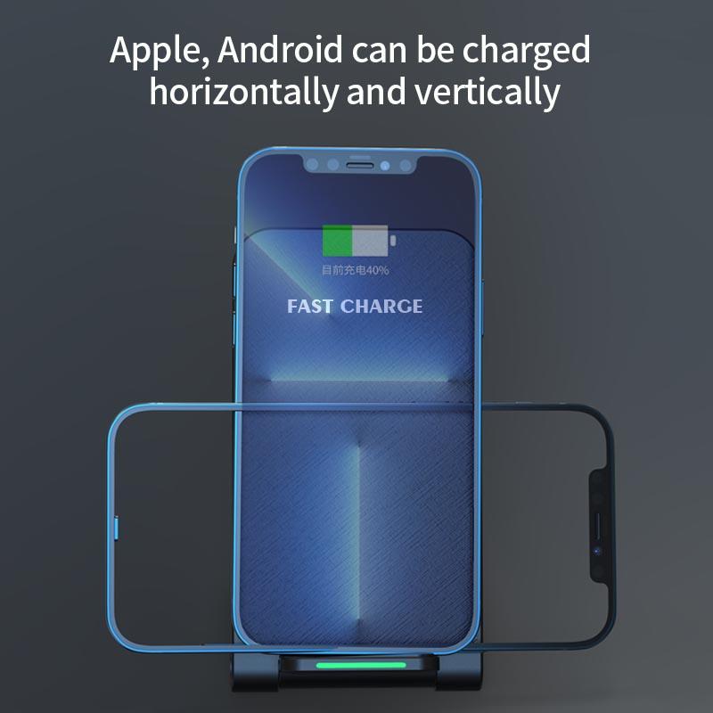 100W NEW QI Wireless Charger Stand Foldable Phone Stand for Iphone 16 13 14 15 Pro XR XS 8 Samsung S22 S21 S20 S9 Xiaomi