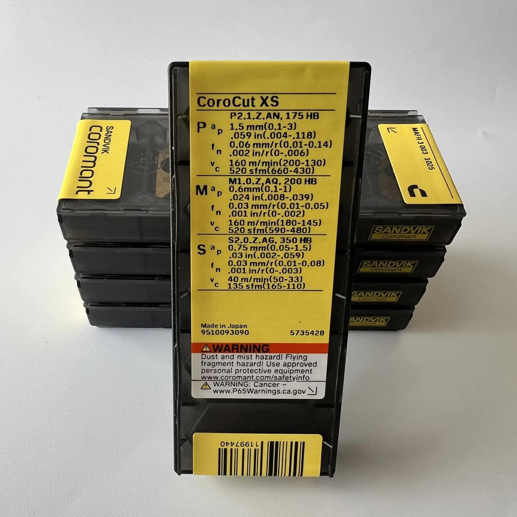 SANDVIK / MAFR3003 1025 / Industrial indexable Carbide Inserts 10 Pcs