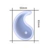 3D-Candle Mold Tai Chi Yin Yang Candle Silicone Mold Handmade Soap Mold DIY Fondant Candy Mold Chocolate Decorating Tool