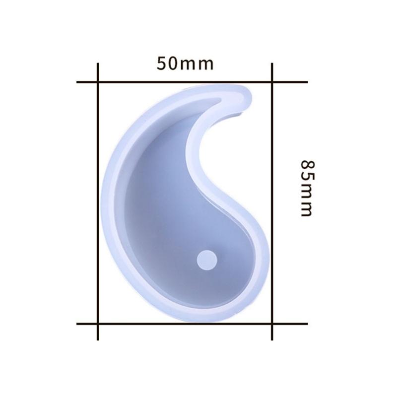 3D-Candle Mold Tai Chi Yin Yang Candle Silicone Mold Handmade Soap Mold DIY Fondant Candy Mold Chocolate Decorating Tool