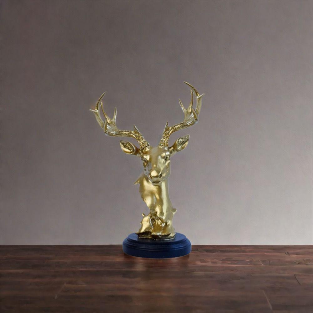 Minimalist Deer Statue Resin Animal Sculpture Home Decor Miniatures Figurine  Micro Landscape
