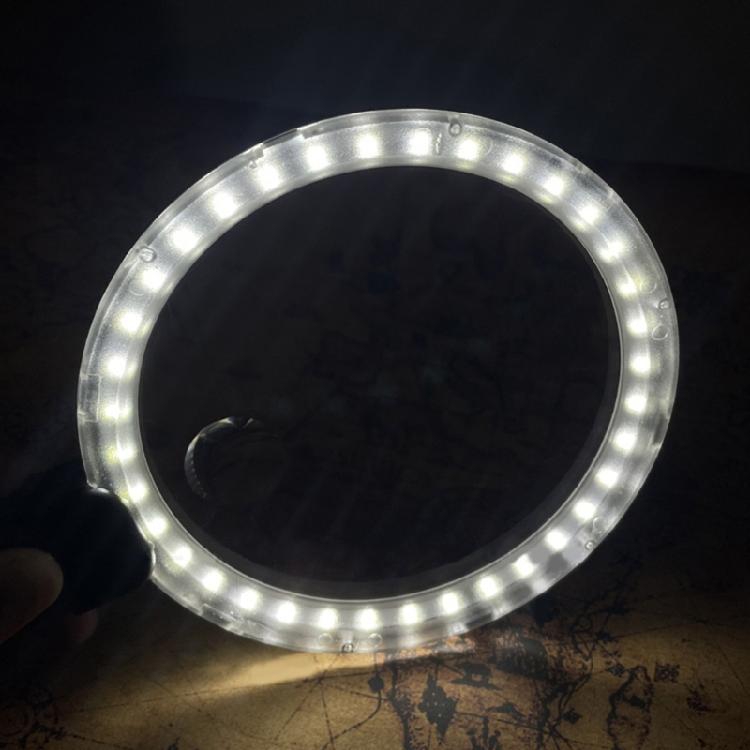 LED Illuminates Magnifier with Wide Lens Hands Frees Magnifier Stand Easy To Carry for Reading & Precisions Handicrafts