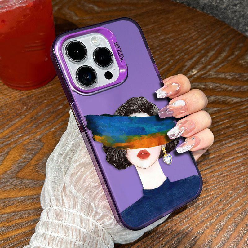 Girls Fashion Phone Case For iPhone 17 Pro Max 16 Pro 15 Plus 14 13 mini 12 11 16E 17 Air Case
