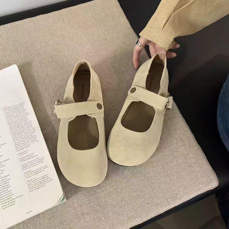2025 New French Mori Style Women's Round Toe Moccasins - Retro, Versatile, Soft Sole, Non-Slip Fashion Flats