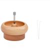 Wooden Beaded Rotating Bowl Diy Making Quick Bead Piercer Rotatable Wooden Jewelry Accessories Bead Piercer