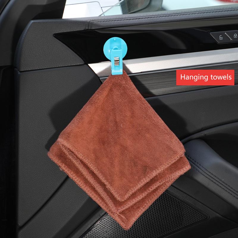 1 paar Auto Innen Fenster Clip Halterung Schwarz Saugnapf Clip Kunststoff Sucker Abnehmbare Halter Für Sonnenschirm Vorhang Handtuch Ticket