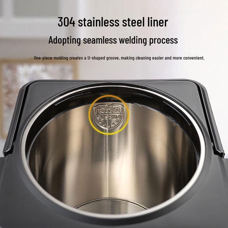 Stainless Steel Square Insulated Bucket with Thermometer for Hot Drinks and Porridge 8L Stainless Steel (304 Liner) 4pcs