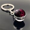 Birthday Gift Pendant Glass Ball Leo Scorpio Zodiac Keychain Keychain 12 Constellation Key Rings