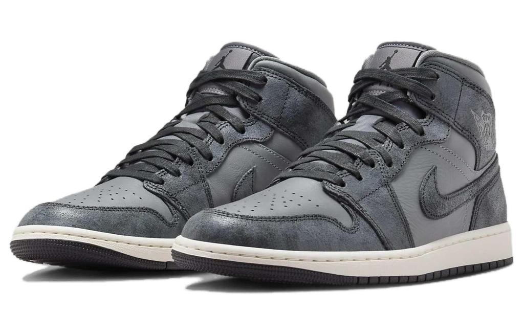 Jordan 1 Mid Distressed Smoke Grey Women's FJ3448-001