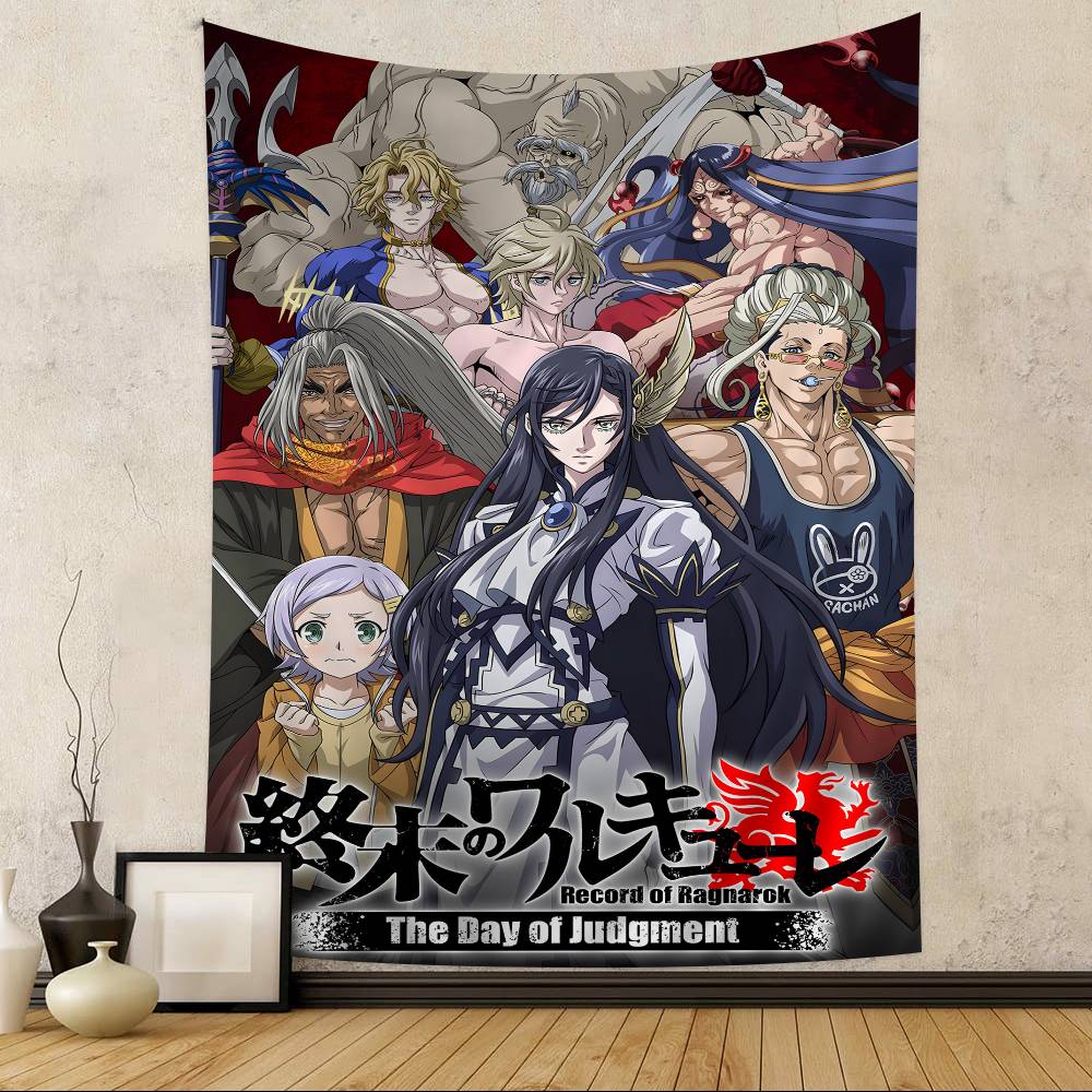 Anime Record Of Ragnarok Tapestry Art Printing Japanese Wall Tapestry Anime Wall Hanging Home Decor