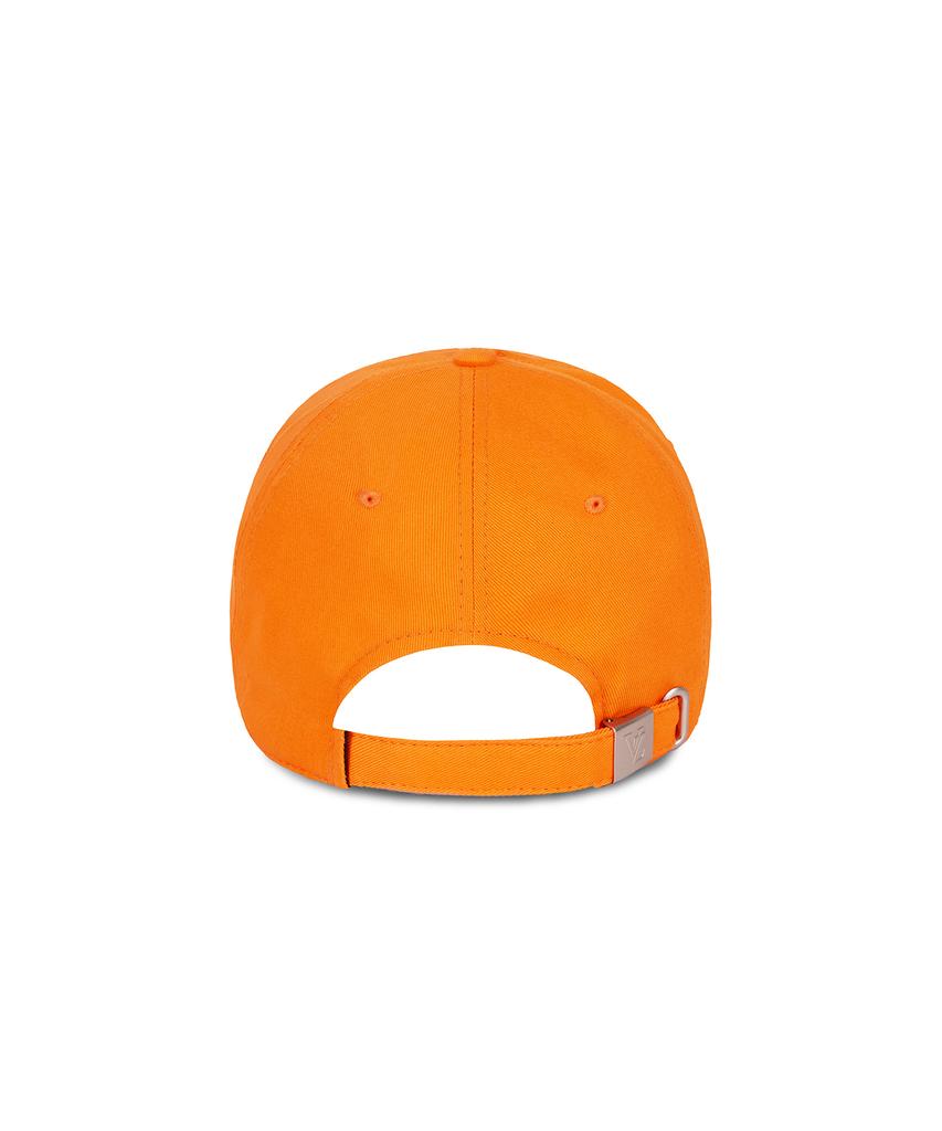 Bajal Monogram Soft Oversized Ball Cap Orange