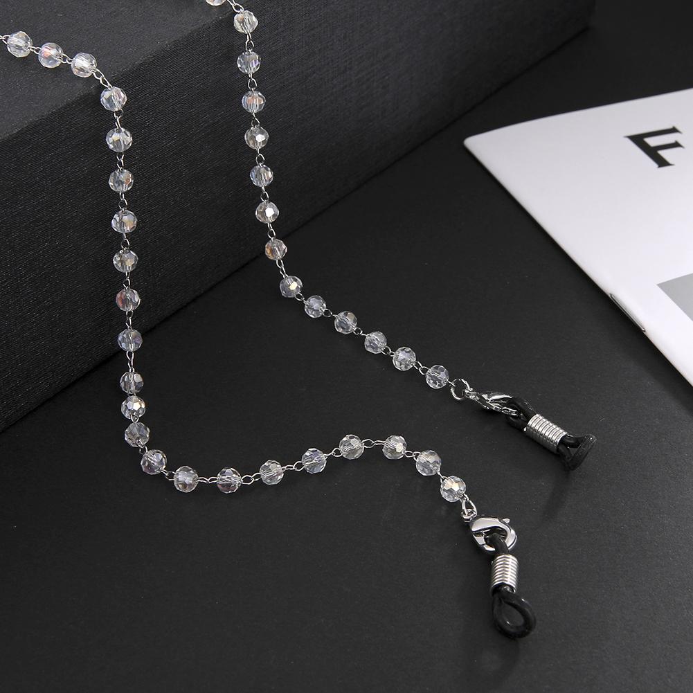 Women Crystal Beads Sunglasses Glasses Chains Lanyards Neck Strap Rope Eyewear Cord Holder Accessories Mask Chain