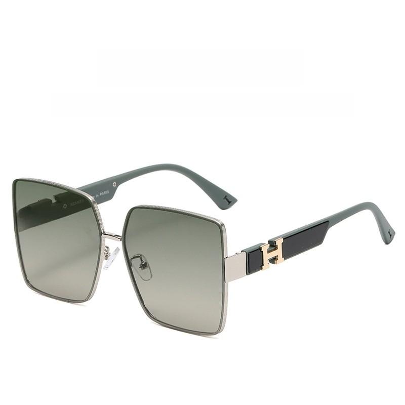 Summer Uv400 Female Square Sunglasses With Blue Pc Lenses For Fashion And Travel