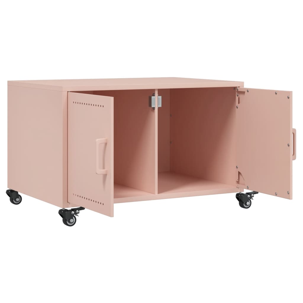Pink Coffee Table 68 X 50 X 43.5 Cm Steel