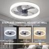 Cross-border Simple Integrated Round Ceiling Fan Light for Bedroom, Restaurant, and Study Room.