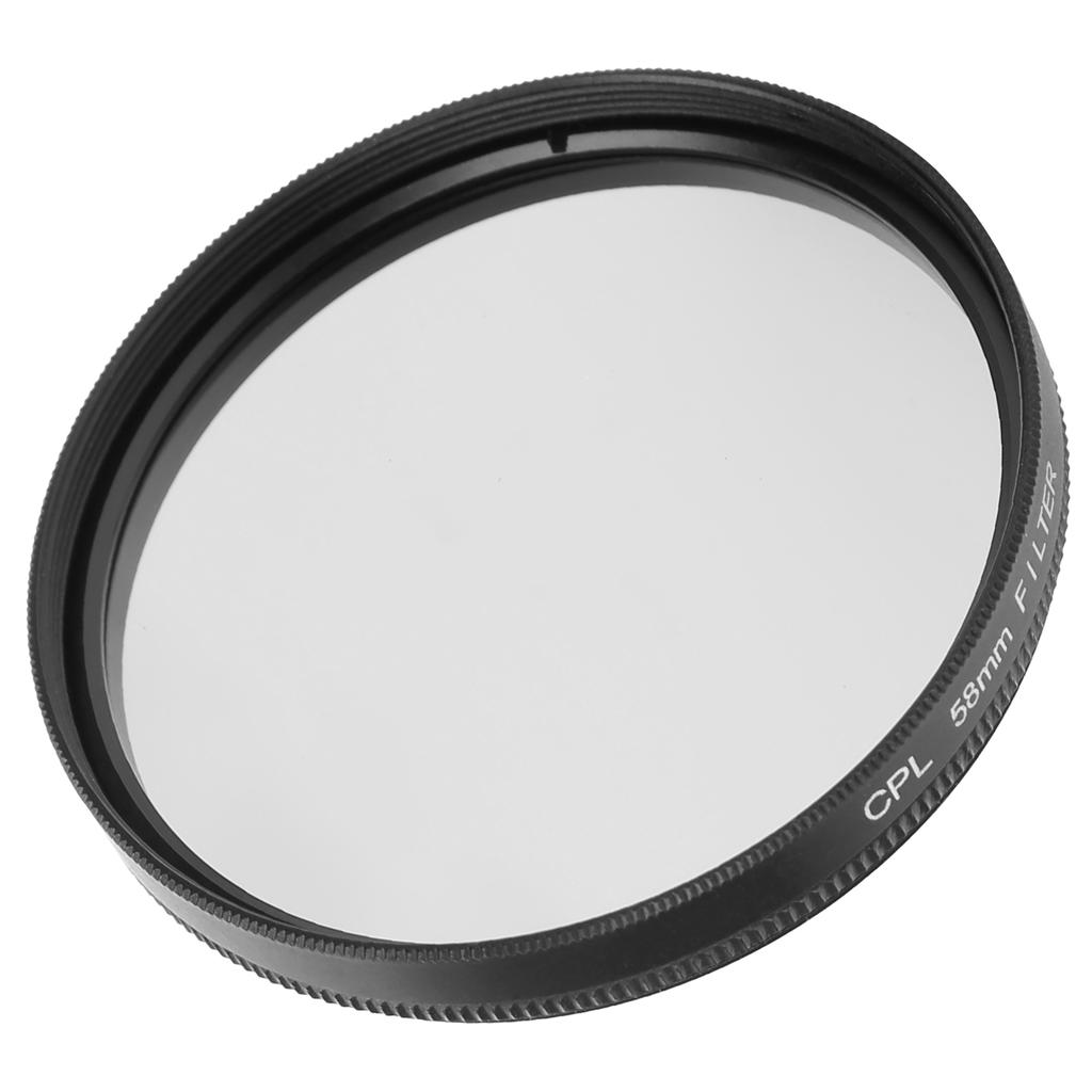 Junestar CPL Lens Filter DSLR Camera Polarizing Filter for Canon Nikon Sony Olympus Fuji58mm