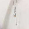 Colorful Baroque Natural Freshwater Pearl Pendant Snake Bone Chain Long Pearl Sweater Chain
