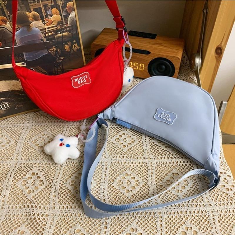 Small fresh macaron simple bag female dopamine small satchel niche design large capacity dumpling bag new