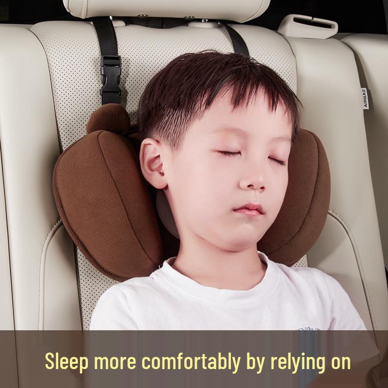 Universal Car Headrest Pillow for Kids – High-Grade Neck Support & Side Sleep Aid