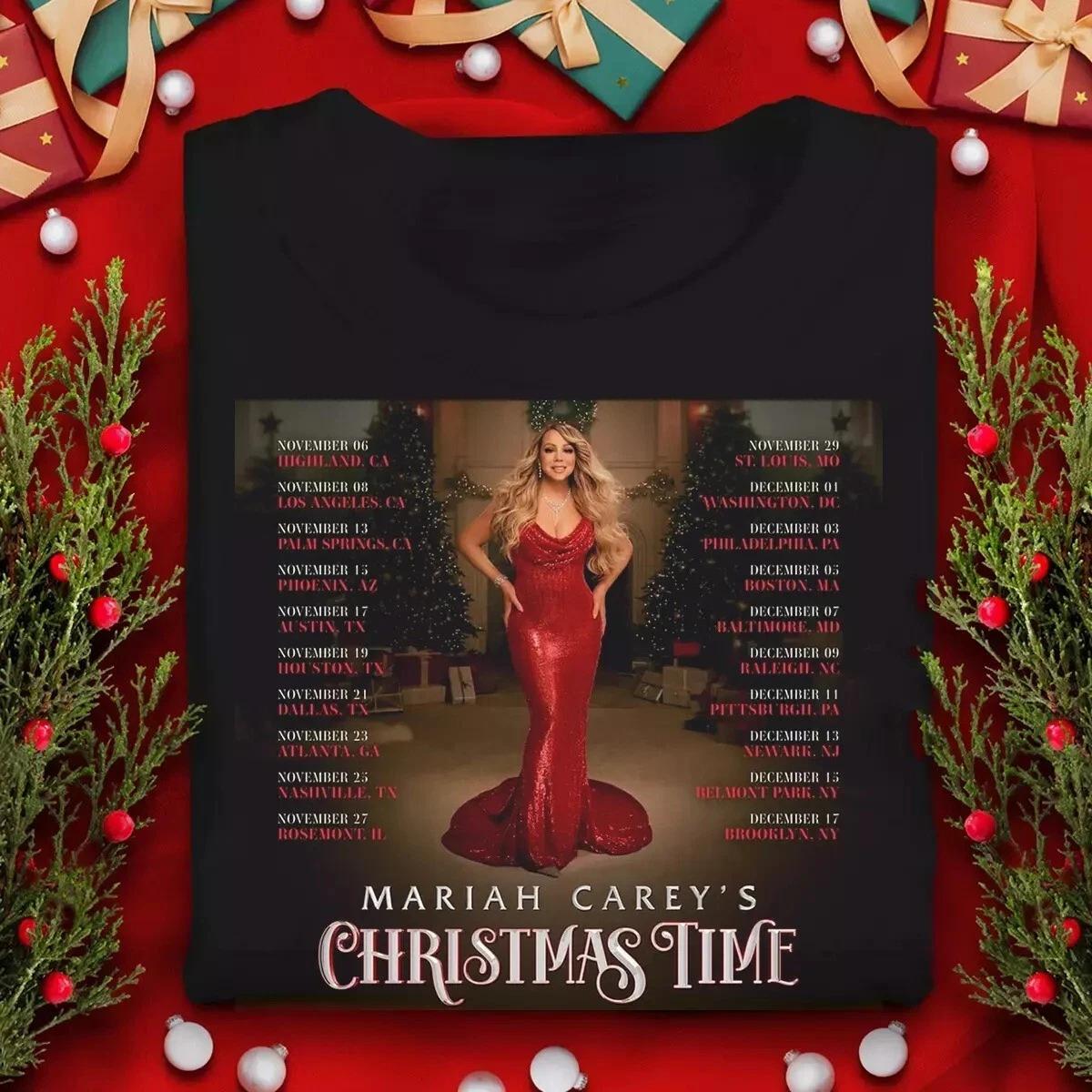 Mariah Carey Christmas Time Tour 2024 T Shirt Full Size S-5XL 3XL