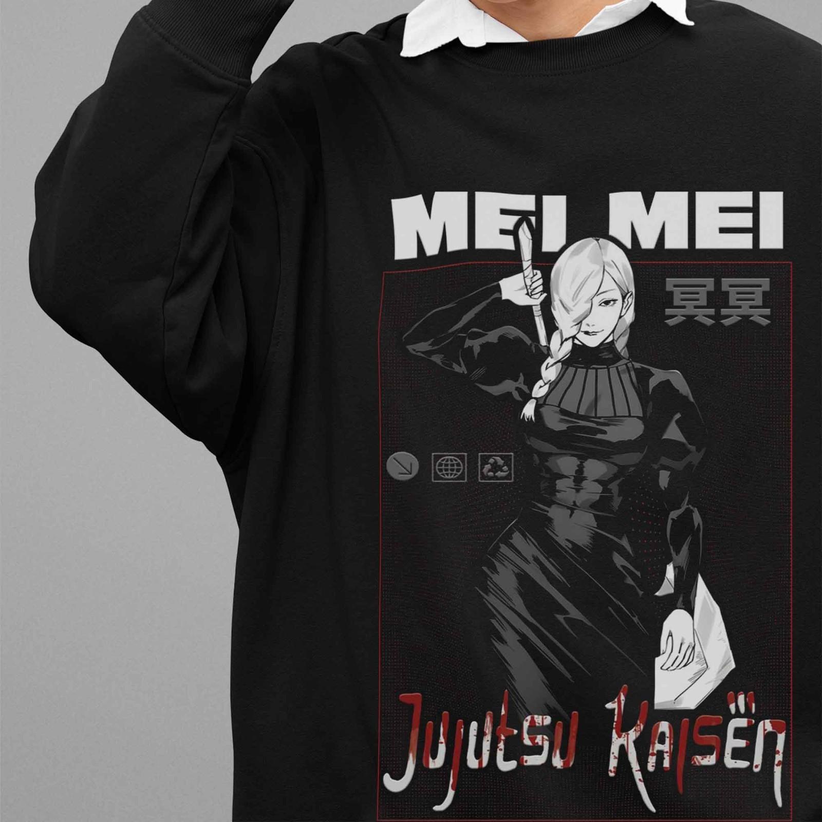 Свитшот Jujutsu Kaisen Свитер Мэй Мэй Аниме Пуловер JJK Годжо Сатору Сукуна S