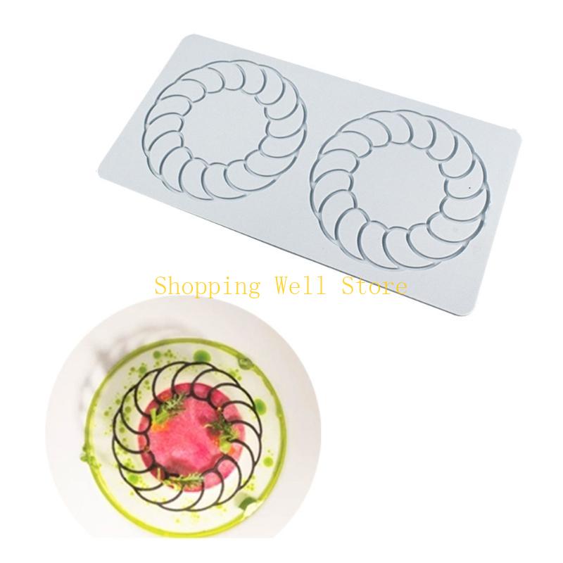 KX4B Leaf Branch Pattern Laces Mat Fondants Mat Cake Decorating Supplies