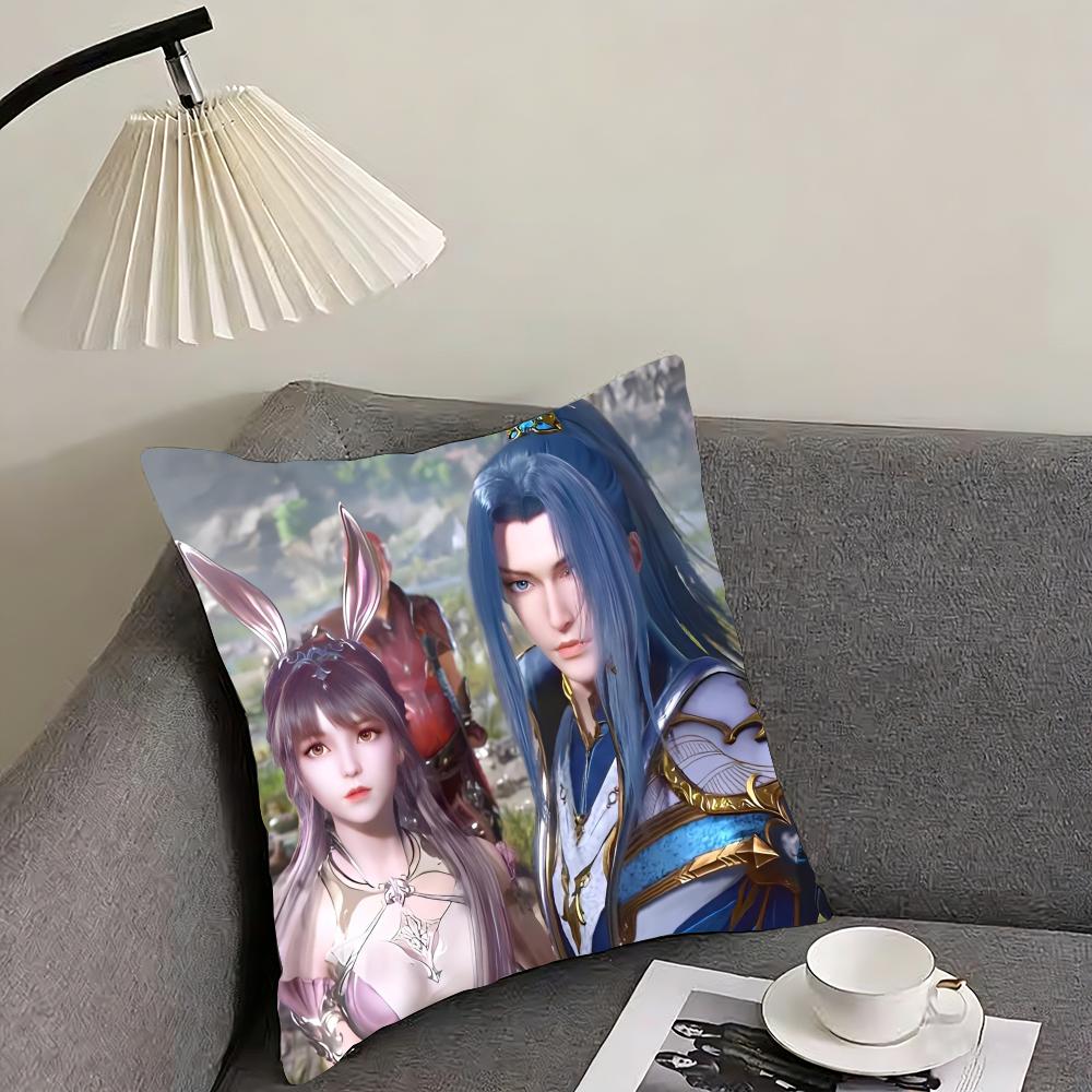 Soul Land Cushion Cover Reversible Plush Pillow Cover – For car, sofa, bedroom, perfect as a gift.