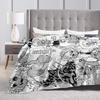 Mina Manga Blanket Fleece Boku No My Hero Academia Pinky Ashido Mina Super Warm Throw Blankets for Bed Bedroom Quilt