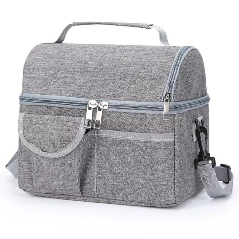 Large Insulated Lunch Bag Adult Kids Men Thermal Cool Hot Food Storage Tote Box