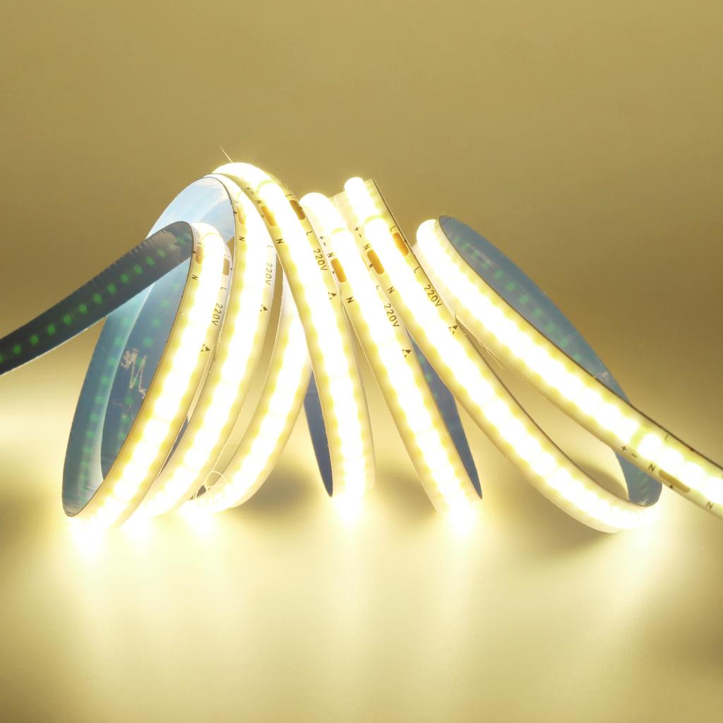220V COB LED Strip Light No Need Driver 240LEDs/m 5m 10m 15m 20m Linear Light Tape Red/Blue/Green/Pink/White For Home Lighting