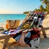 Messi Customizable Name Beach Towel Super Soft Microfiber Quickdry Fabric Suitable for Swimming Gym Camping Yoga Vacation