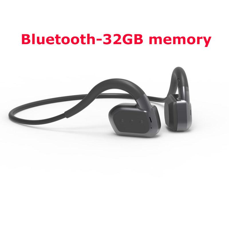IPX8 Waterproof Bone Conduction Earphone Bluetooth5.3 Swimming Headphones 32G Memory Handsfree Call Music Headset Stereo Earbuds