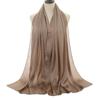 Hot-selling new satin smooth crepe natural pleated scarf Malaysia Indonesia popular ethnic headscarf women