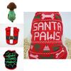Adorable Dog Cat Puppy Christmas Pullover With Santa Elf Design For Xs/s/m/l/xl Pets